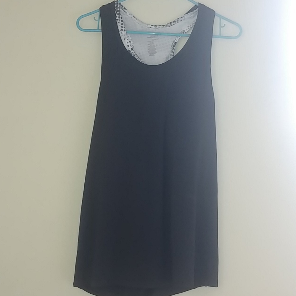 A pro player tank top with a sports bra attached